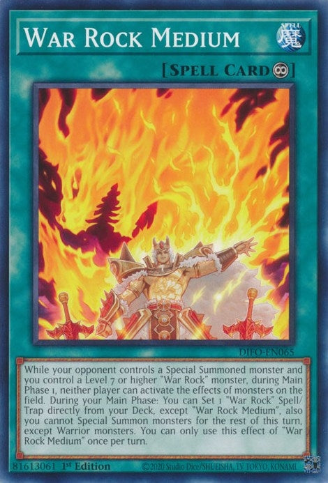 Image for War Rock Medium (Dimension Force) (DIFO-EN065) - YuGiOh