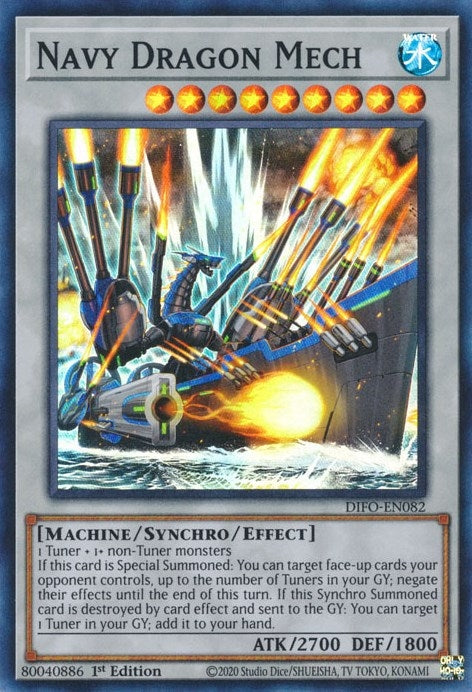 Image for Navy Dragon Mech (Dimension Force) (DIFO-EN082) - YuGiOh