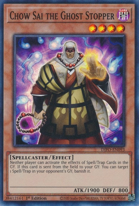 Image for Chow Sai the Ghost Stopper (Dimension Force) (DIFO-EN093) - YuGiOh