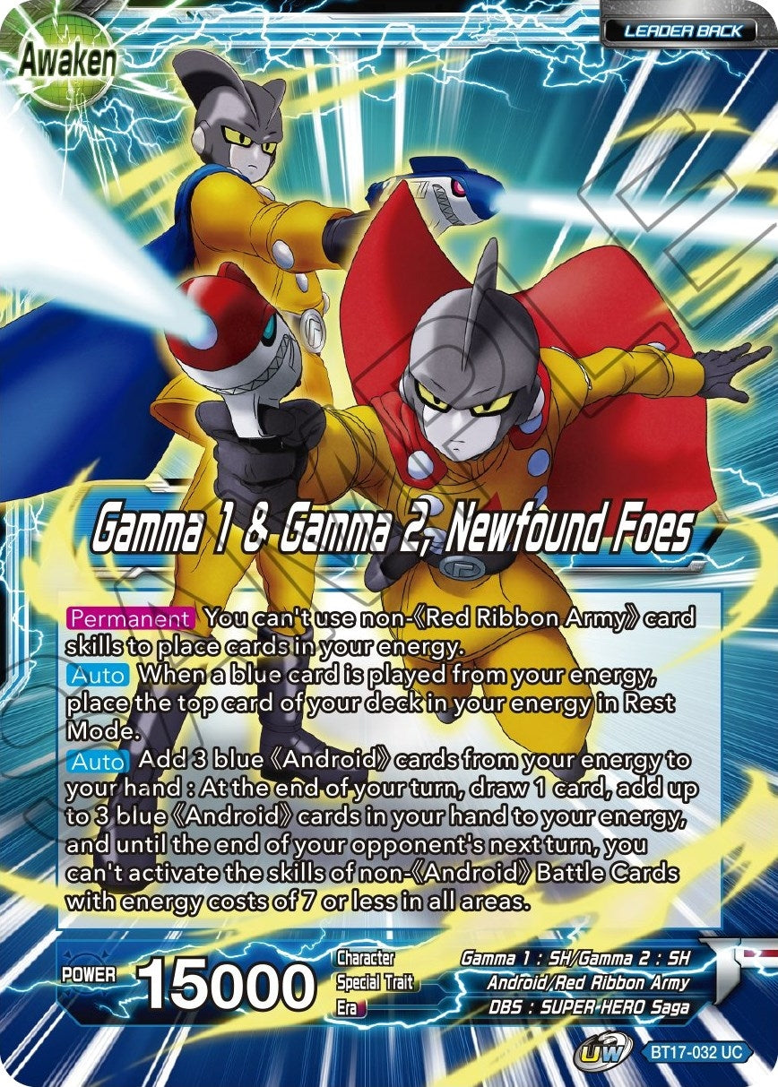 Image for Gamma 1 & Gamma 2 // Gamma 1 & Gamma 2, Newfound Foes (Ultimate Squad) (BT17-032) - Dragon Ball Super: Masters