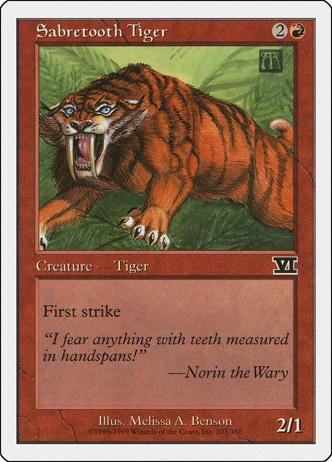 Image for Sabretooth Tiger (Classic Sixth Edition) (203) - Magic: The Gathering