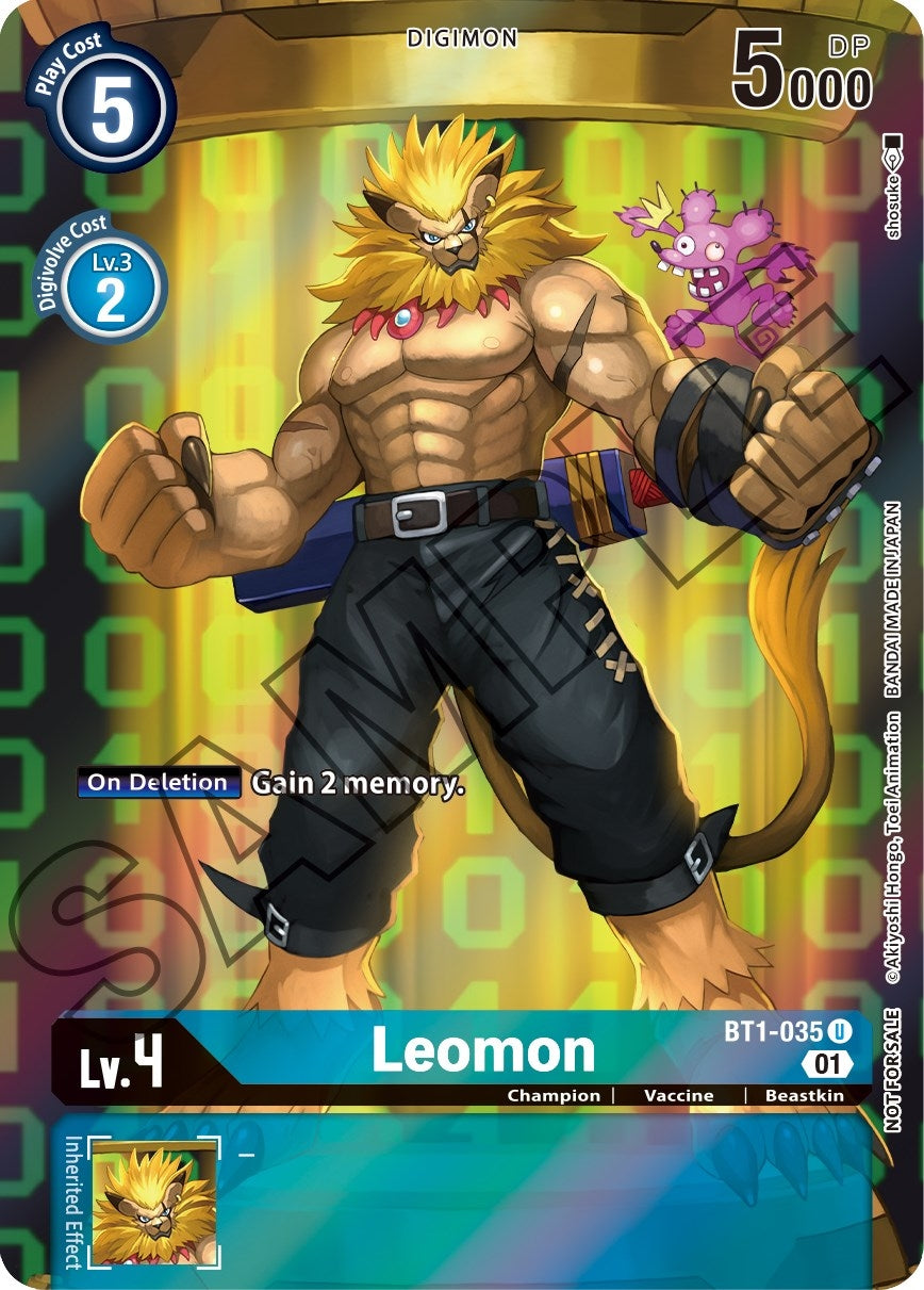 Image for Leomon (Tamer's Card Set 1) (BT01-03A) (BT1-035 U) - Digimon Card Game