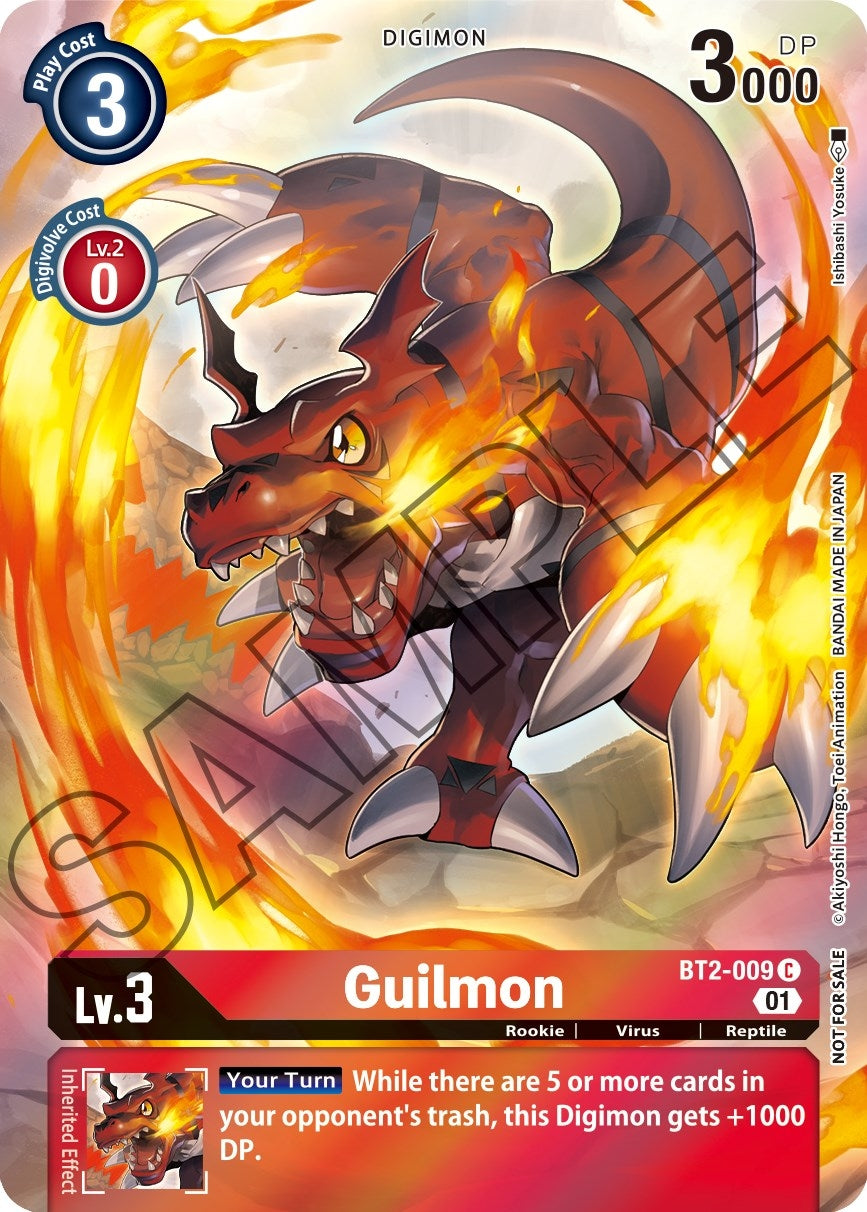 Image for Guilmon (Tamer's Card Set 1) (BT01-03A) (BT2-009 C) - Digimon Card Game