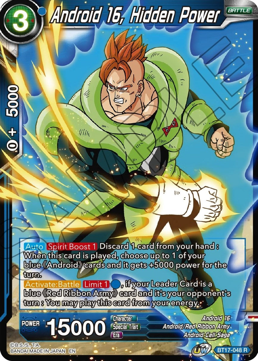 Image for Android 16, Hidden Power (Ultimate Squad) (BT17-048) - Dragon Ball Super: Masters