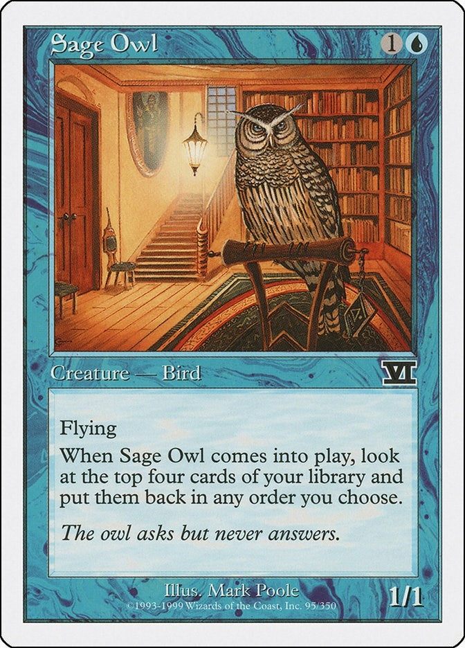 Image for Sage Owl (Classic Sixth Edition) (95) - Magic: The Gathering