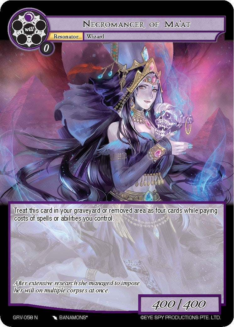 Image for Necromancer of Ma'at (Game of Gods: Revolution) (GRV-058) - Force of Will