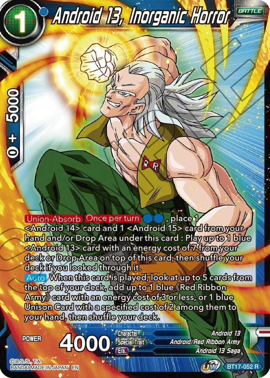 Image for Android 13, Inorganic Horror (Ultimate Squad) (BT17-052) - Dragon Ball Super: Masters