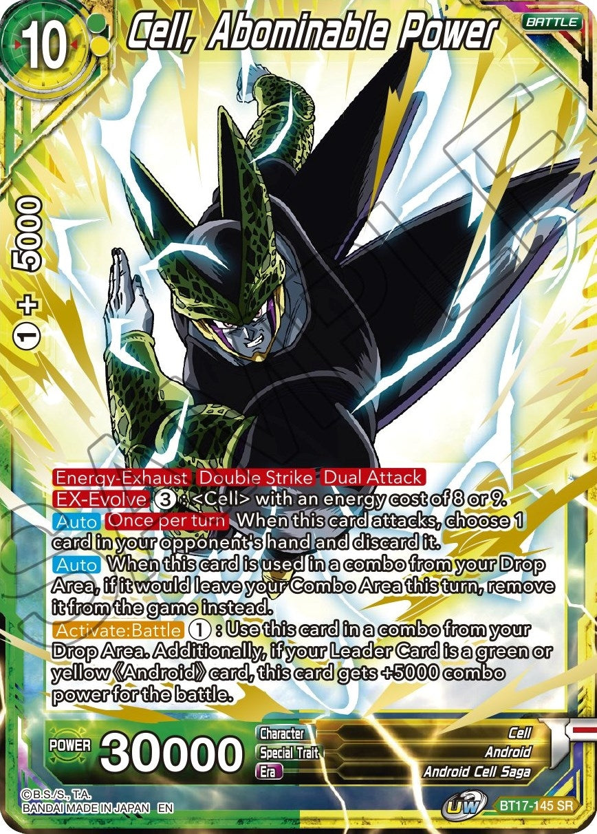 Image for Cell, Abominable Power (Ultimate Squad) (BT17-145) - Dragon Ball Super: Masters