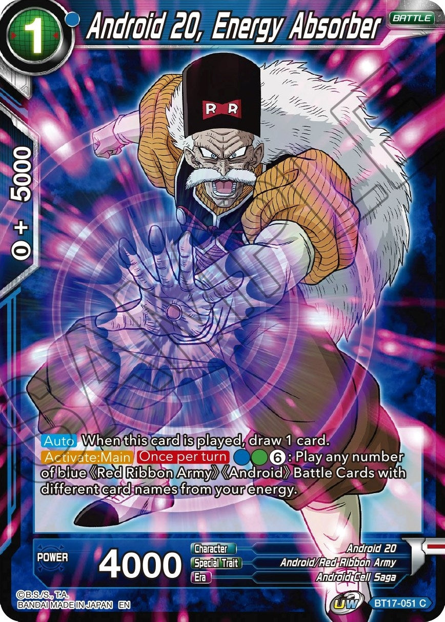 Image for Android 20, Energy Absorber (Ultimate Squad) (BT17-051) - Dragon Ball Super: Masters