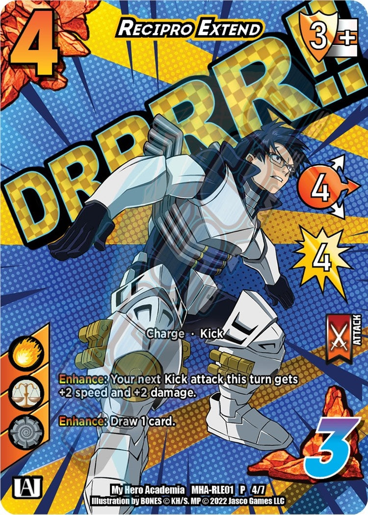 Image for Recipro Extend (Regional License Exam 2021) (UniVersus: My Hero Academia Promo Cards) (MHA-RLE01 P 4/7) - UniVersus