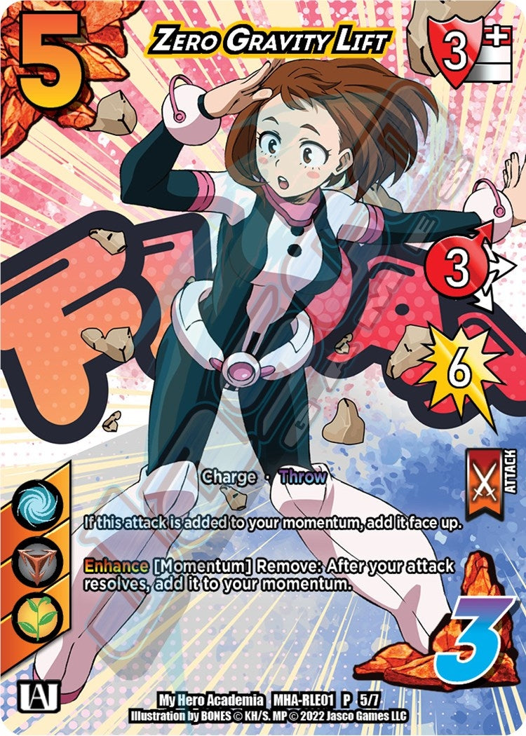 Image for Zero Gravity Lift (Regional License Exam 2021) (UniVersus: My Hero Academia Promo Cards) (MHA-RLE01 P 5/7) - UniVersus
