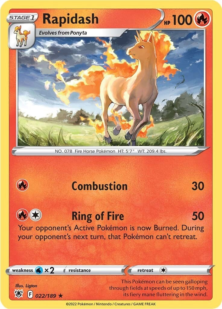 Image for Rapidash (SWSH10: Astral Radiance) (022/189) - Pokemon