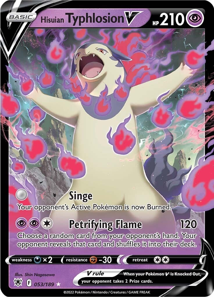 Image for Hisuian Typhlosion V (SWSH10: Astral Radiance) (053/189) - Pokemon