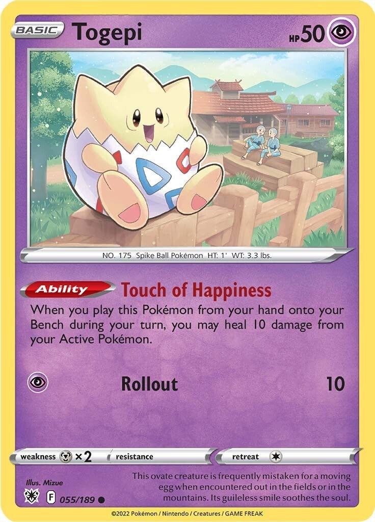 Image for Togepi (SWSH10: Astral Radiance) (055/189) - Pokemon