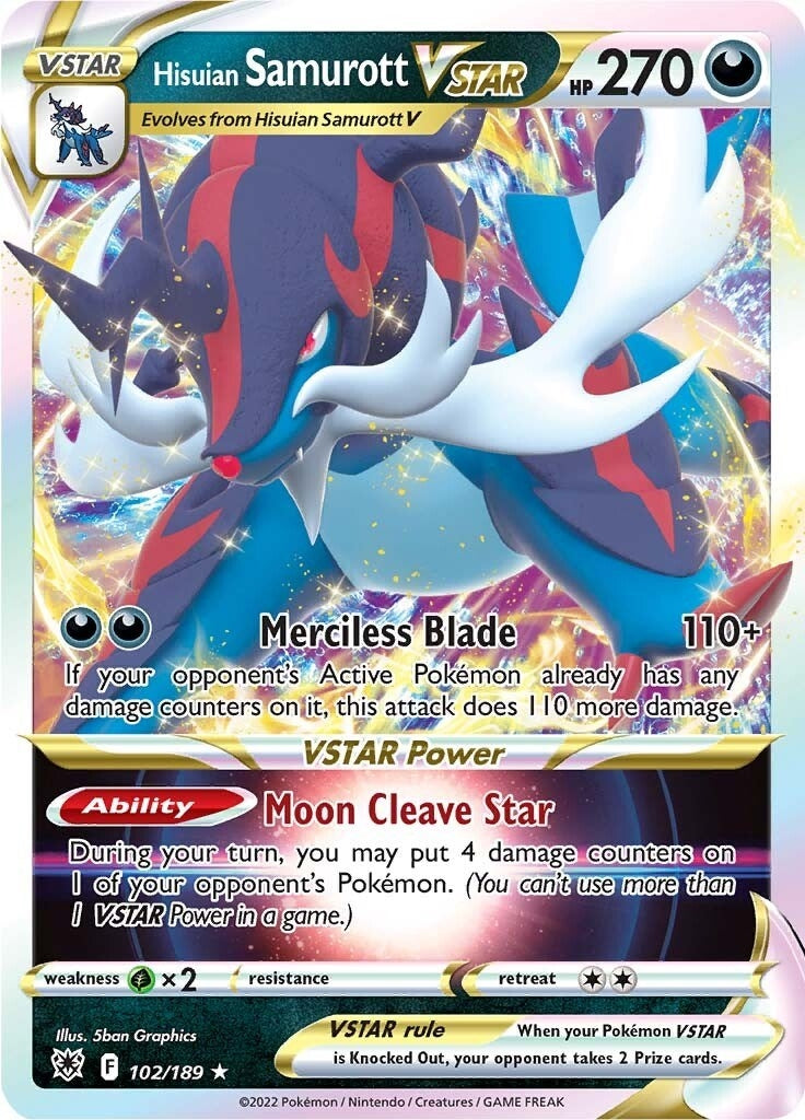 Image for Hisuian Samurott VSTAR (SWSH10: Astral Radiance) (102/189) - Pokemon