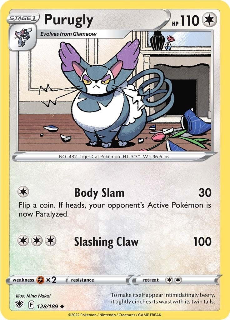 Image for Purugly (SWSH10: Astral Radiance) (128/189) - Pokemon
