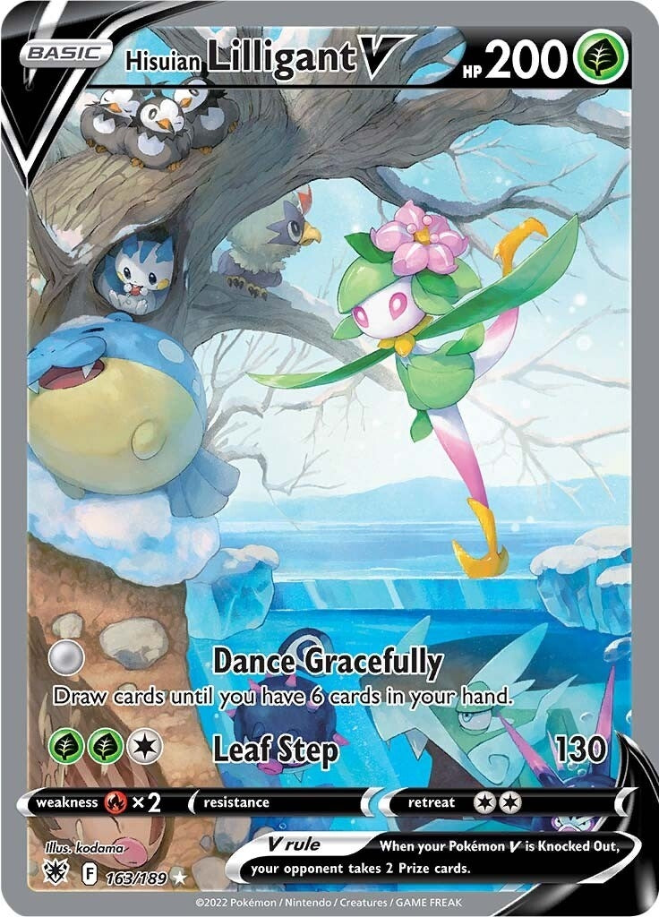 Image for Hisuian Lilligant V (Alternate Full Art) (SWSH10: Astral Radiance) (163/189) - Pokemon
