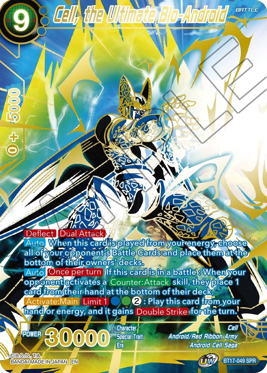 Image for Cell, the Ultimate Bio-Android (SPR) (Ultimate Squad) (BT17-049) - Dragon Ball Super: Masters