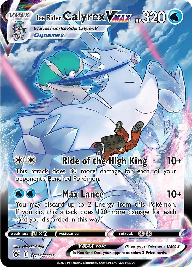 Image for Ice Rider Calyrex VMAX (SWSH10: Astral Radiance Trainer Gallery) (TG15/TG30) - Pokemon