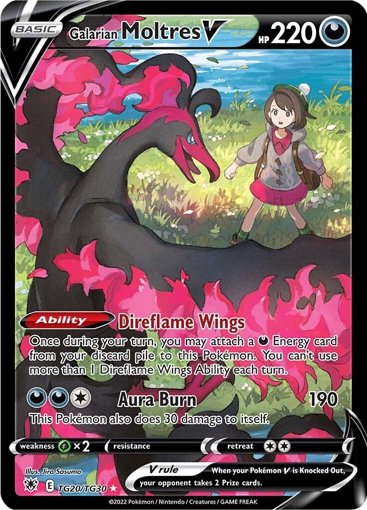 Image for Galarian Moltres V (SWSH10: Astral Radiance Trainer Gallery) (TG20/TG30) - Pokemon