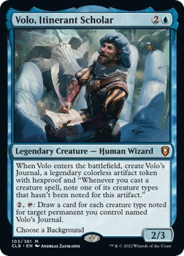 Image for Volo, Itinerant Scholar (Commander Legends: Battle for Baldur's Gate) (103) - Magic: The Gathering