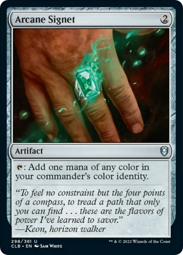 Image for Arcane Signet (Commander Legends: Battle for Baldur's Gate) (298) - Magic: The Gathering