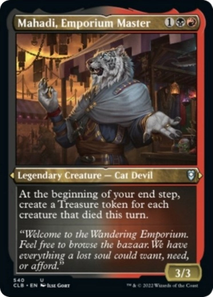 Image for Mahadi, Emporium Master (Foil Etched) (Commander Legends: Battle for Baldur's Gate) (540) - Magic: The Gathering