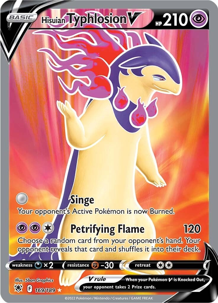Image for Hisuian Typhlosion V (Full Art) (SWSH10: Astral Radiance) (169/189) - Pokemon