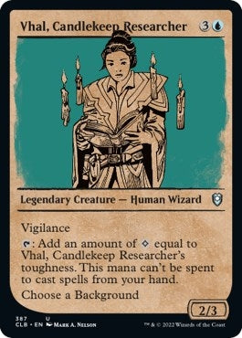 Image for Vhal, Candlekeep Researcher (Showcase) (Commander Legends: Battle for Baldur's Gate) (387) - Magic: The Gathering