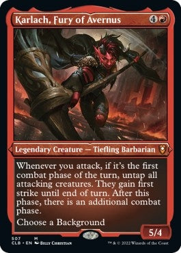 Image for Karlach, Fury of Avernus (Foil Etched) (Commander Legends: Battle for Baldur's Gate) (507) - Magic: The Gathering