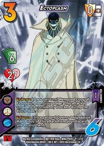 Image for Ectoplasm (Plus Ultra Pack 2) (UniVersus: My Hero Academia Promo Cards) (MHA-PU02 P 2/12) - UniVersus