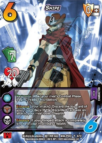 Image for Snipe (Plus Ultra Pack 2) (UniVersus: My Hero Academia Promo Cards) (MHA-PU02 P 4/12) - UniVersus