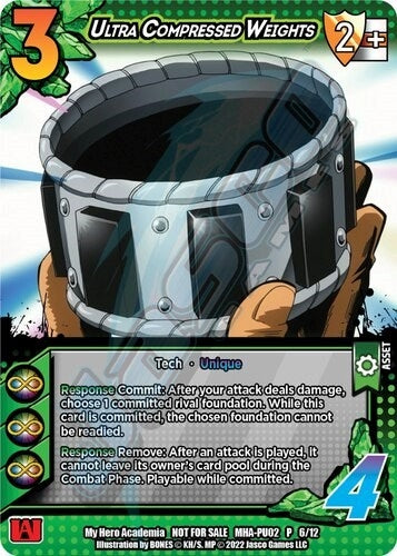 Image for Ultra Compressed Weights (Plus Ultra Pack 2) (UniVersus: My Hero Academia Promo Cards) (MHA-PU02 P 6/12) - UniVersus