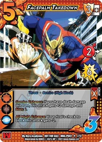 Image for Facepalm Takedown (Plus Ultra Pack 2) (UniVersus: My Hero Academia Promo Cards) (MHA-PU02 P 7/12) - UniVersus