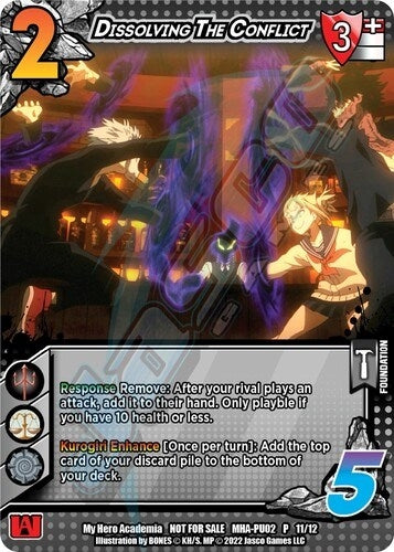 Image for Dissolving The Conflict (Plus Ultra Pack 2) (UniVersus: My Hero Academia Promo Cards) (MHA-PU02 P 11/12) - UniVersus