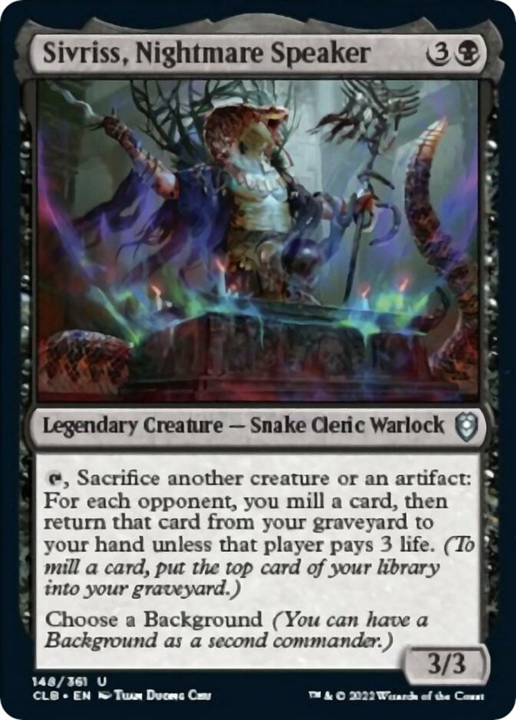 Image for Sivriss, Nightmare Speaker (Commander Legends: Battle for Baldur's Gate) (148) - Magic: The Gathering