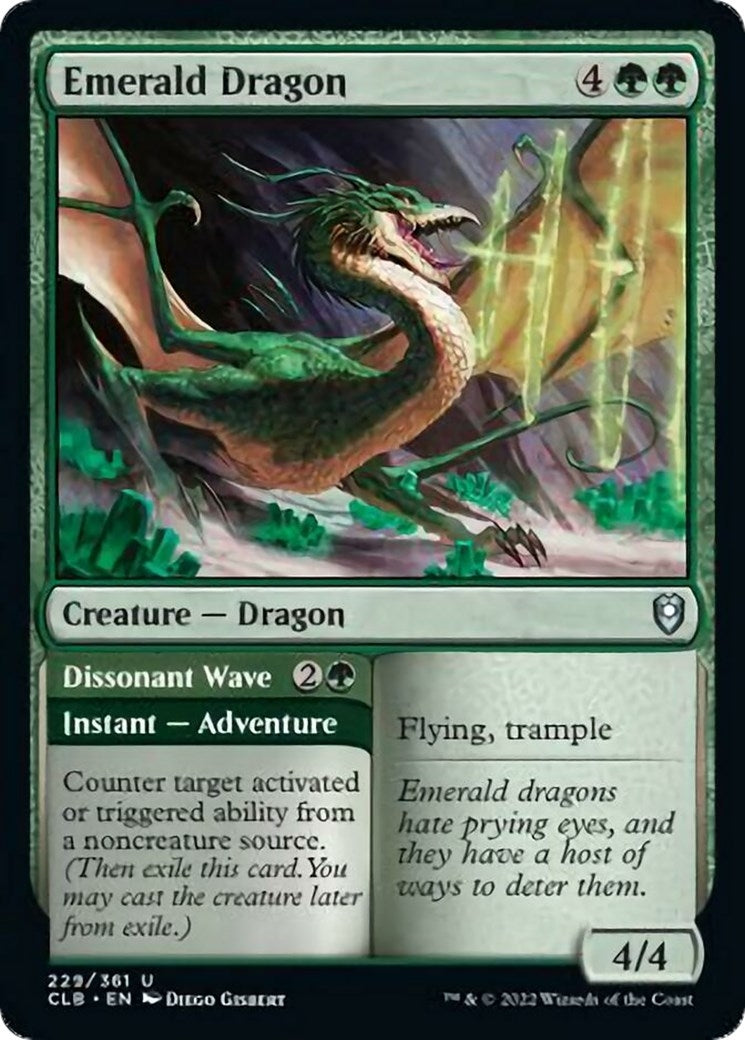 Image for Emerald Dragon (Commander Legends: Battle for Baldur's Gate) (229) - Magic: The Gathering