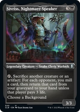 Image for Sivriss, Nightmare Speaker (Foil Etched) (Commander Legends: Battle for Baldur's Gate) (500) - Magic: The Gathering