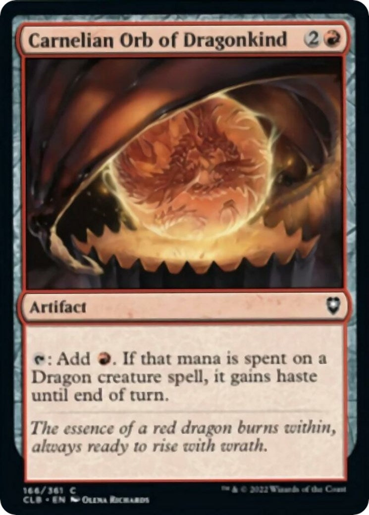 Image for Carnelian Orb of Dragonkind (Commander Legends: Battle for Baldur's Gate) (166) - Magic: The Gathering