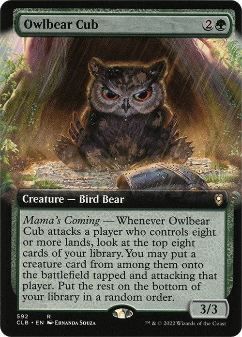 Image for Owlbear Cub (Extended Art) (Commander Legends: Battle for Baldur's Gate) (592) - Magic: The Gathering