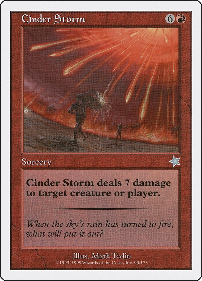 Image for Cinder Storm (Starter 1999) (93) - Magic: The Gathering