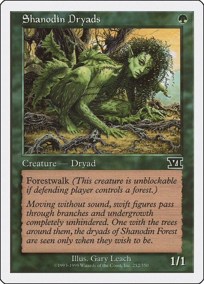 Image for Shanodin Dryads (Classic Sixth Edition) (252) - Magic: The Gathering