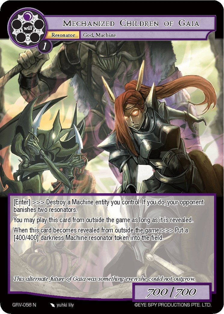 Image for Mechanized Children of Gaia (Game of Gods: Revolution) (GRV-056) - Force of Will