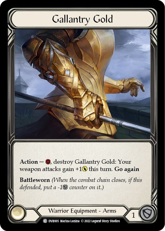 Image for Gallantry Gold (Classic Battles: Rhinar vs Dorinthea) (DVR005) - Flesh and Blood TCG
