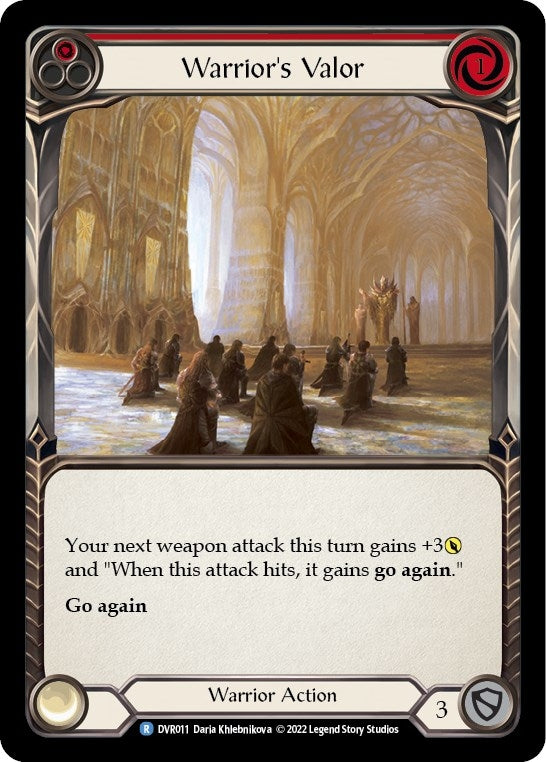 Image for Warriors Valor (Classic Battles: Rhinar vs Dorinthea) (DVR011) - Flesh and Blood TCG