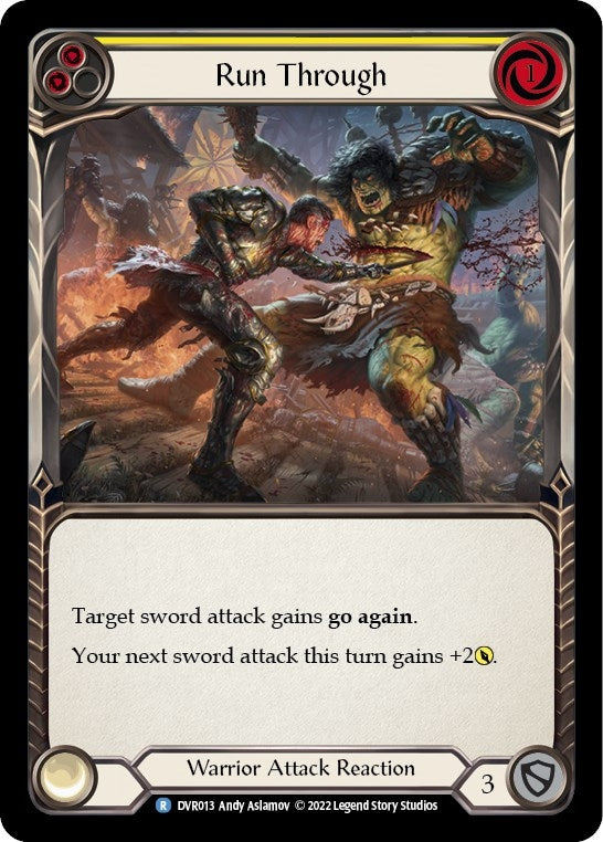 Image for Run Through (Classic Battles: Rhinar vs Dorinthea) (DVR013) - Flesh and Blood TCG