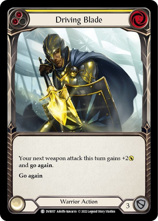 Image for Driving Blade (Classic Battles: Rhinar vs Dorinthea) (DVR017) - Flesh and Blood TCG