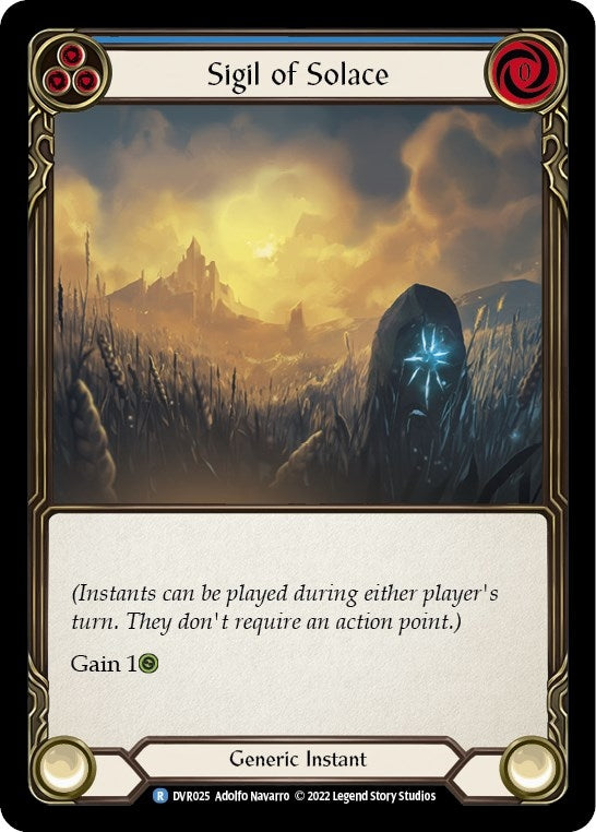 Image for Sigil of Solace (Classic Battles: Rhinar vs Dorinthea) (DVR025) - Flesh and Blood TCG