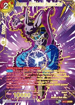 Image for Beerus, Motivated Destruction (SPR) (Ultimate Squad) (BT17-134) - Dragon Ball Super: Masters