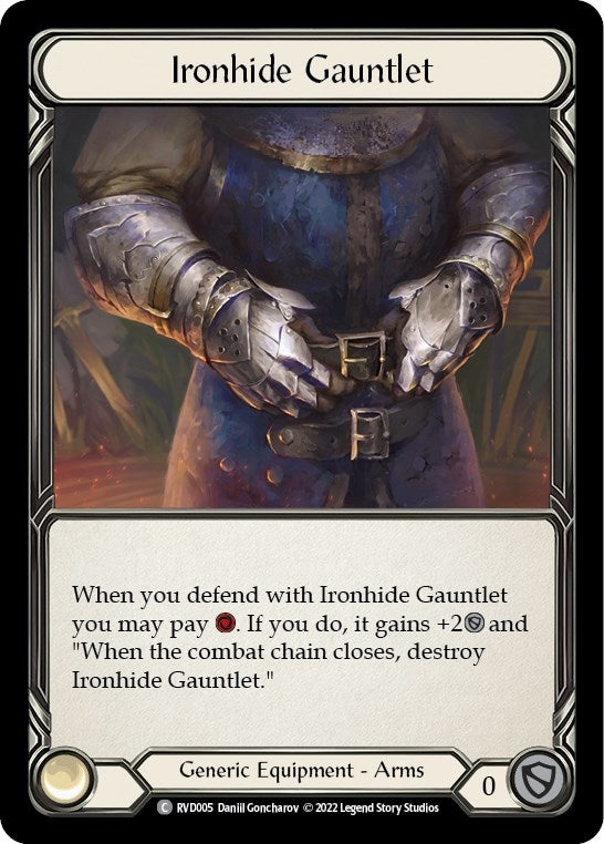 Image for Ironhide Gauntlet (Classic Battles: Rhinar vs Dorinthea) (RVD005) - Flesh and Blood TCG